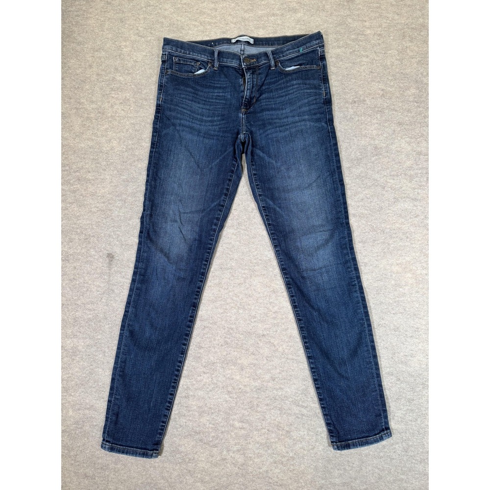 Banana Republic Jeans Womens 30L Medium Wash Skinny Ankle Stretch Denim